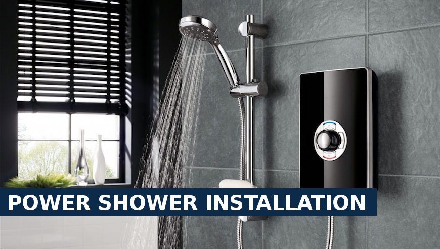 Power shower installation Sutton